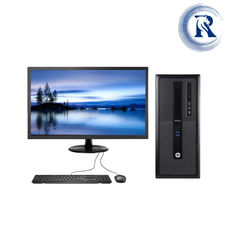 Certified Refurbished HP EliteDesk 800 G1 Tower – Intel Core i7 4th Gen | 8GB RAM | 256GB SSD | 22″ Monitor Fullset