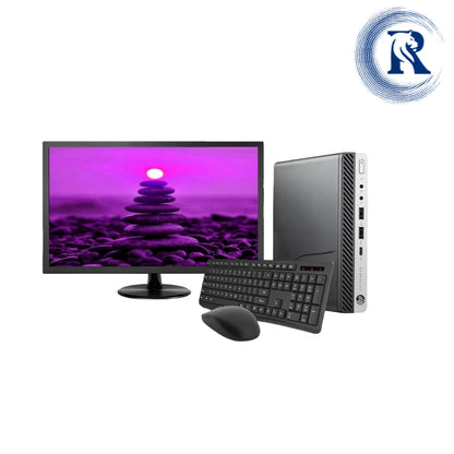 Certified Refurbished HP ProDesk 800 G5 Mini – Intel Core i5 9th Gen | 16GB RAM | 512GB SSD | 22″ Monitor Fullset