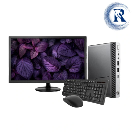 Certified Refurbished HP ProDesk 800 G5 Mini – Intel Core i5 9th Gen | 8GB RAM | 256GB SSD | 22″ Monitor Fullset