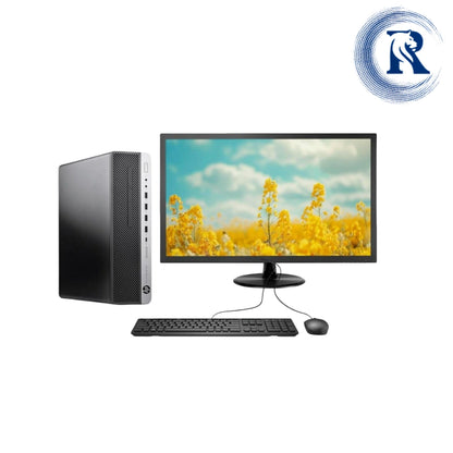 Certified Refurbished HP EliteDesk 800 G4 SFF – Intel Core i5 8th Gen | 8GB RAM | 256GB SSD | 22″ Monitor Fullset