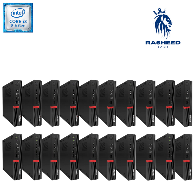 Certified Pre-Owned Lenovo ThinkCentre M720Q - Intel Core i3 - Office Mini PC - Pack of 20