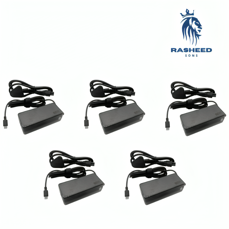 Multi Brand Type-C 65w Laptop Charger - Pack of 5