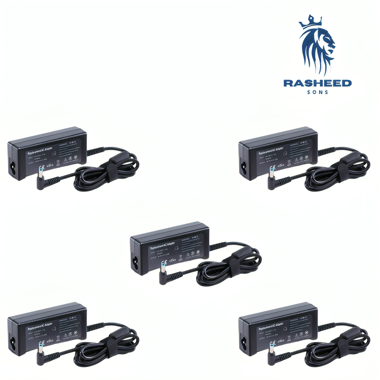 HP Blue Pin 19.5V 3.33A Laptop AC Adapter Charger - Pack of 5