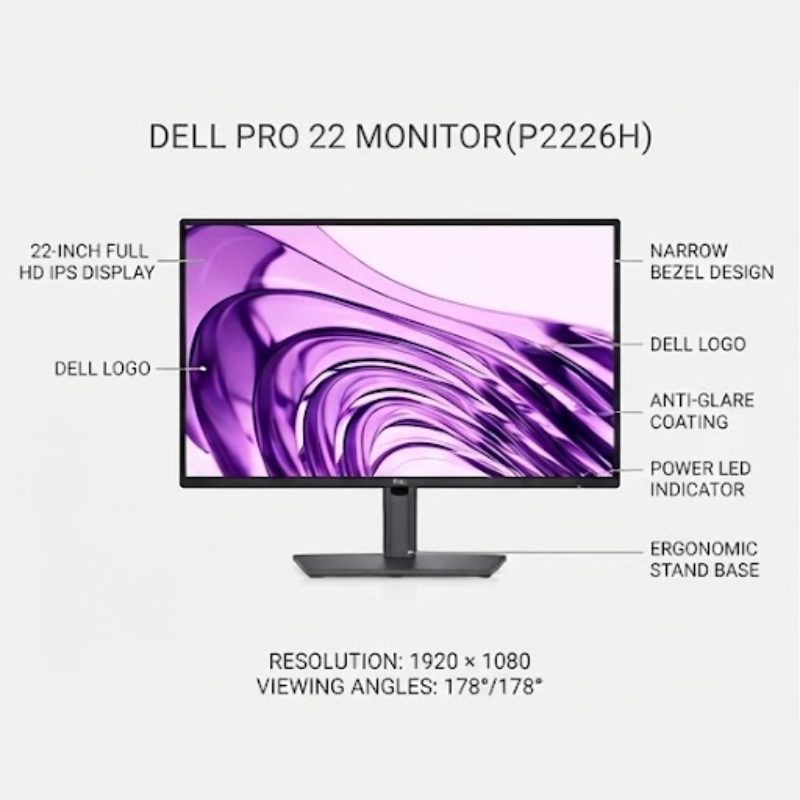 DELL PRO P 22 MONITOR P2226H