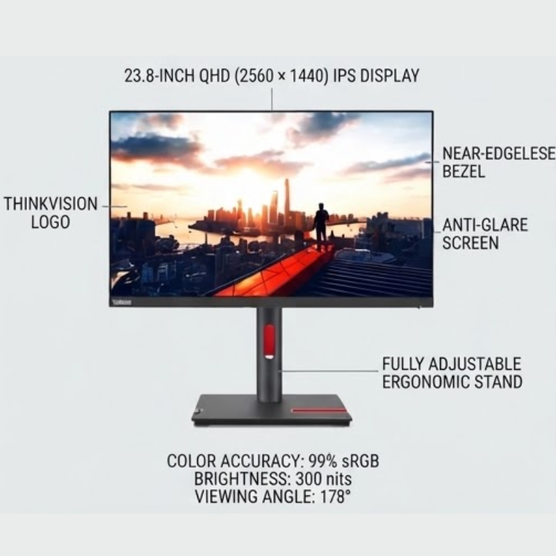 LENOVO THINKVISION P24Q-30 23.8IN MONITOR