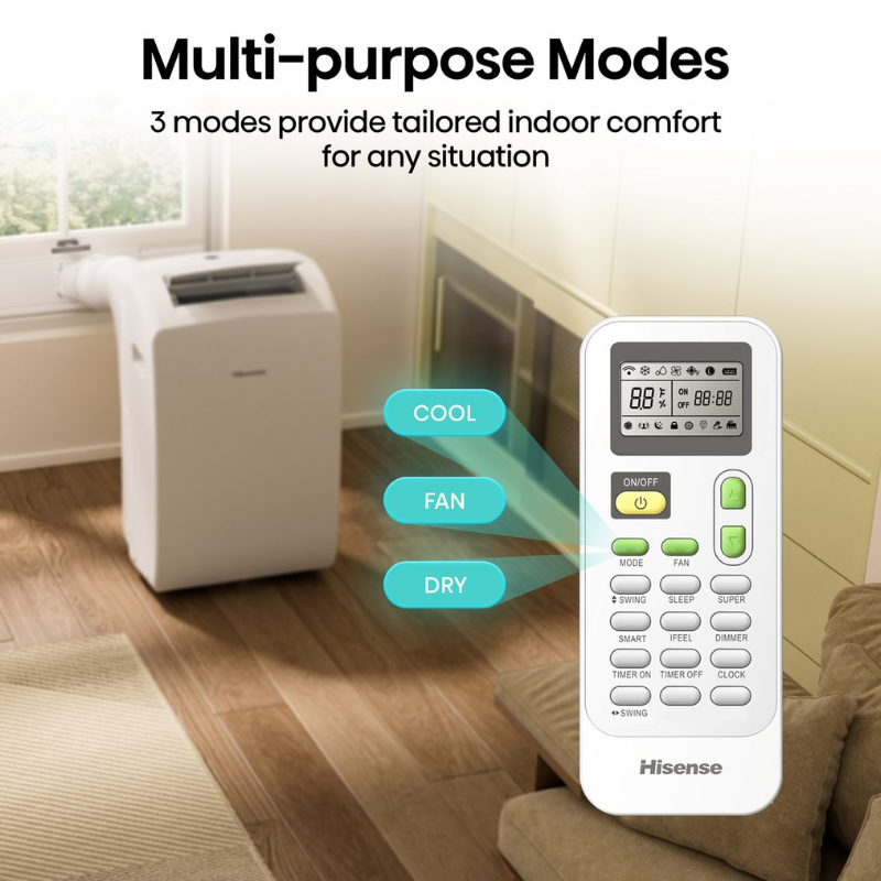 Hisense 12000 BTU Portable Air Conditioner AP-12HW4RNXS00
