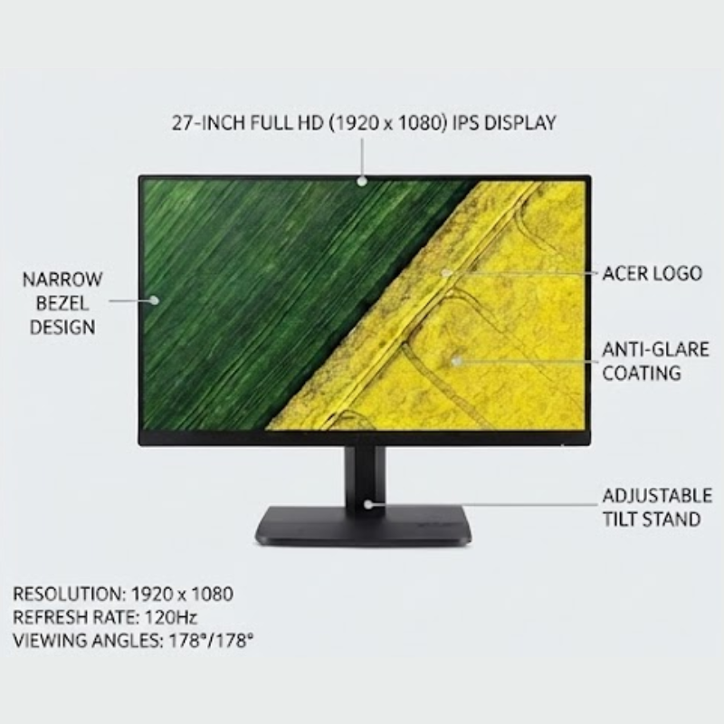 ACER 27IN IPS FHD 120HZ MONITOR 3YR