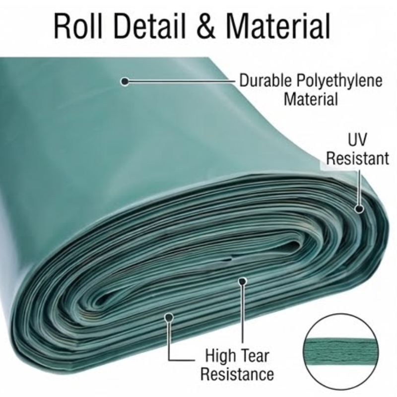Green Plastic Moisture Barrier Roll 250mm
