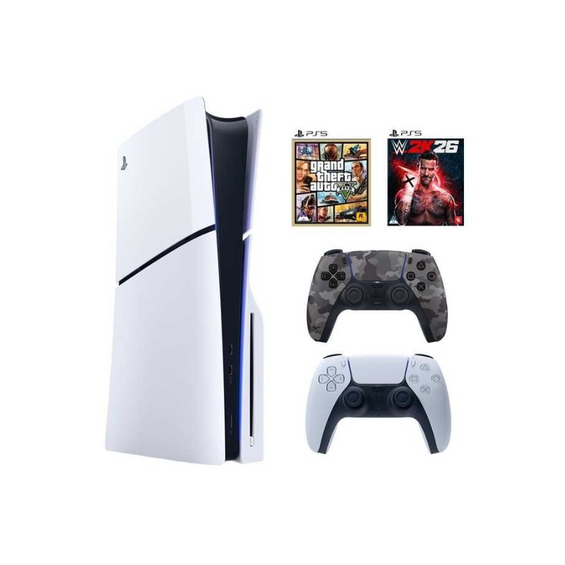 Sony PlayStation 5 Standard Slim 1TB Console Bundle