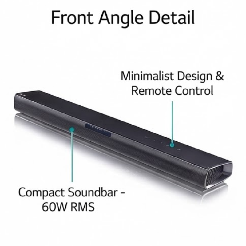 LG SQC1 2.1 Channel 160W Soundbar with Wireless Subwoofer
