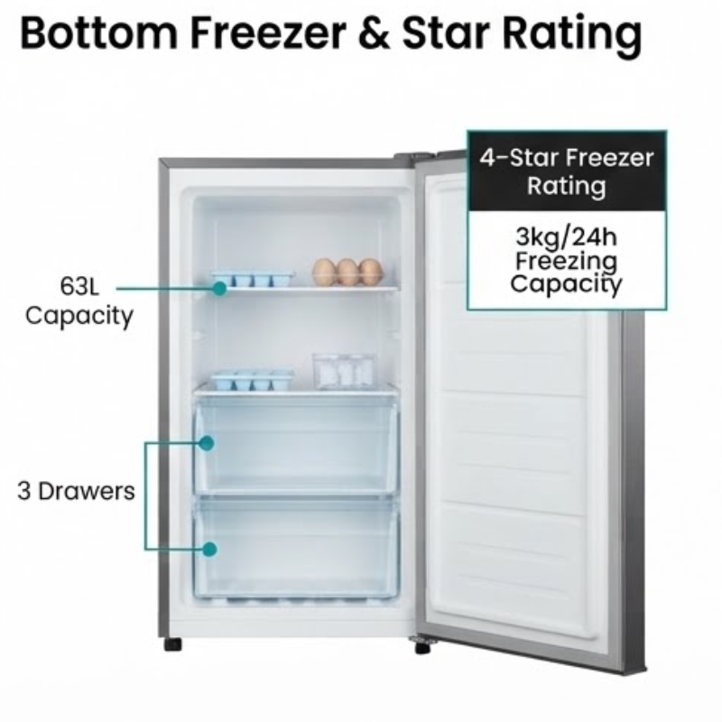 Hisense H310BIT 223L Combi Refrigerator – Titanium Inox