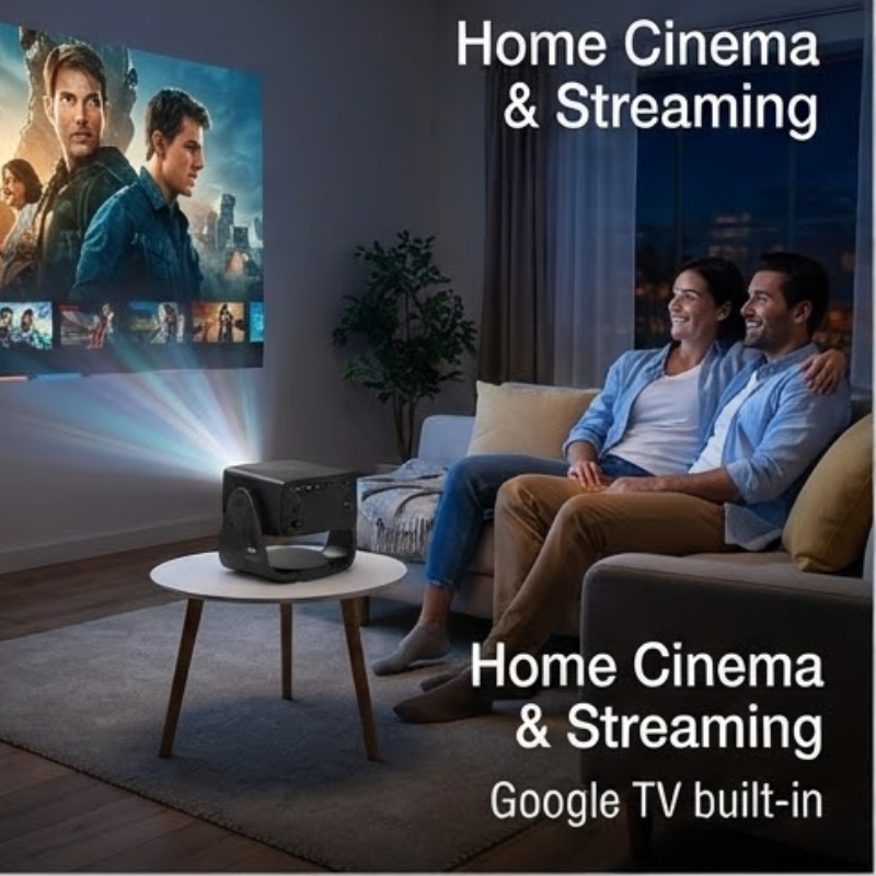 Epson EpiqVision EF-22B Full HD 1000-Lumen 3LCD Google TV Laser Projector Black