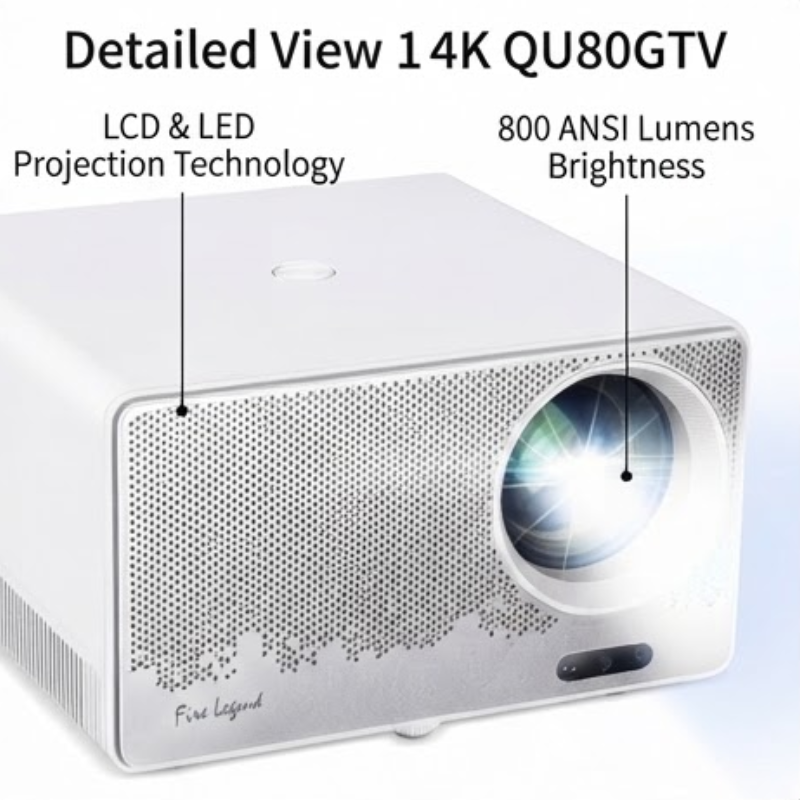 AOpen Fire Legend QU80GTV 4K UHD 800 ANSI Google TV Smart Projector