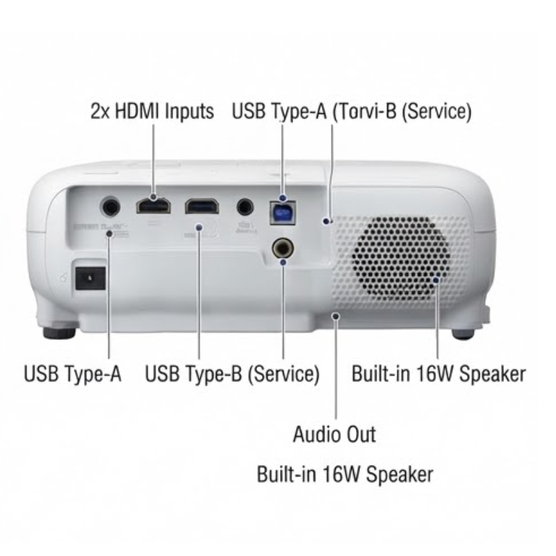 Epson EB-FH54 V11HB59042ZA Full HD 4100-Lumen 3LCD Wireless Projector