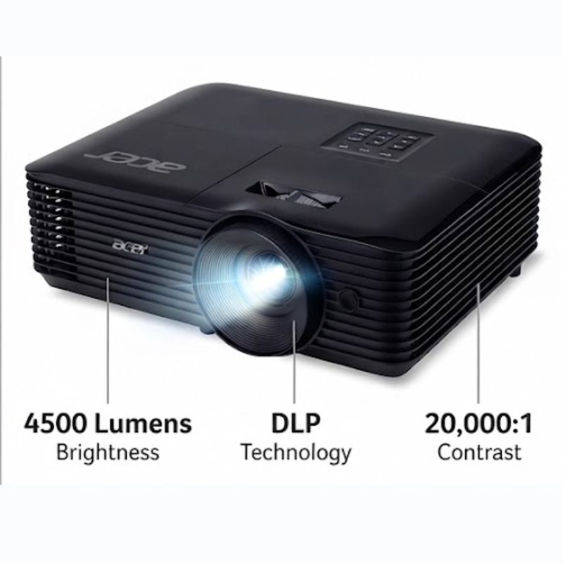 Acer MR.JTU11.004 X1128i DLP SVGA 4500 Lumens Wireless Black Projector