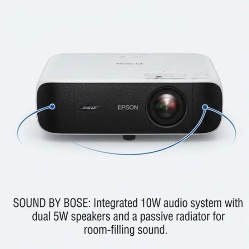 Epson LifeStudio Pop EF-61W V11HB72042 Full HD 700-Lumen Google TV Smart Projector