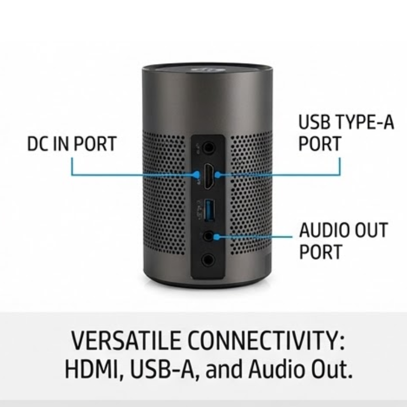 HP MP250 250-Lumen WVGA Portable DLP LED Projector