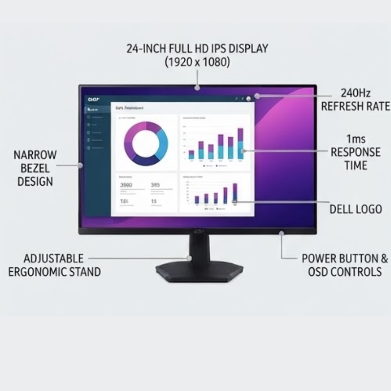 ACER NITRO VG240 24IN IPS FHD GAMING MONITOR