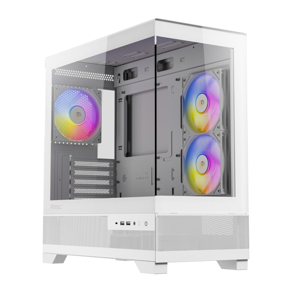 Antec CX500M RGB micro-ATX mini-tower case, white