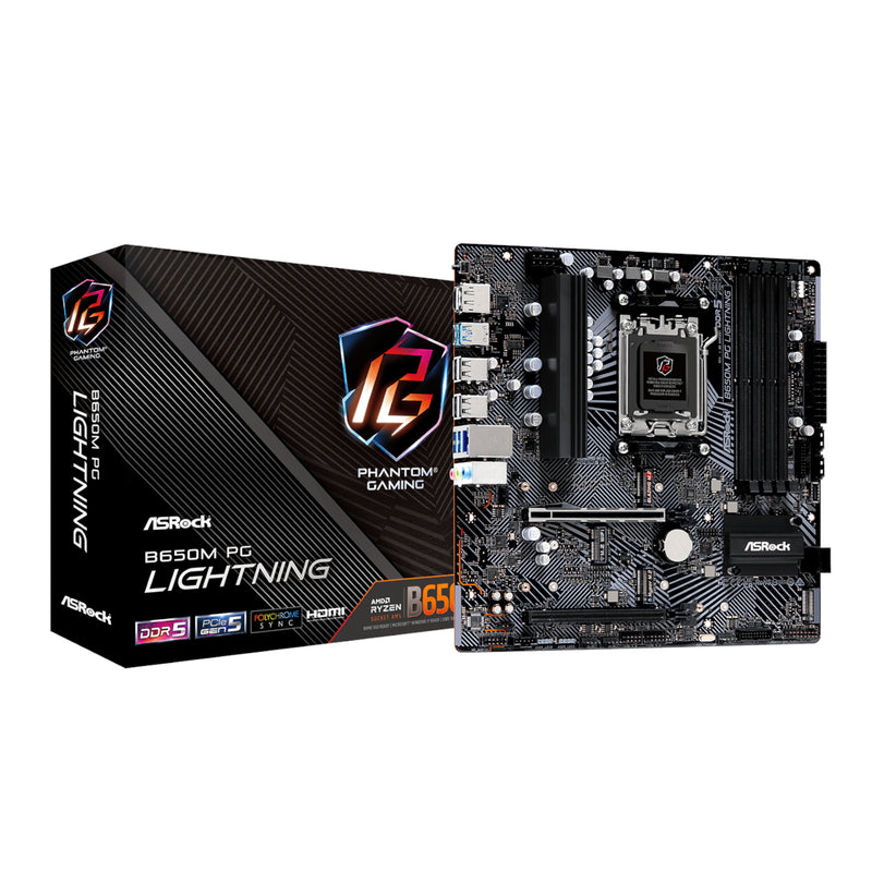 ASRock B650M PG Lightning AM5 micro-ATX motherboard
