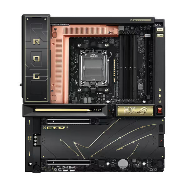 ROG Edition 20 Anniversary Gaming PC – Ryzen 9 9950X3D | ROG Astral RTX 5090 Edition 20 32GB | 96GB DDR5 6400MHz | 4TB NVMe | Windows 11 Pro | ROG GR20 Edition 20 Open-Frame Case