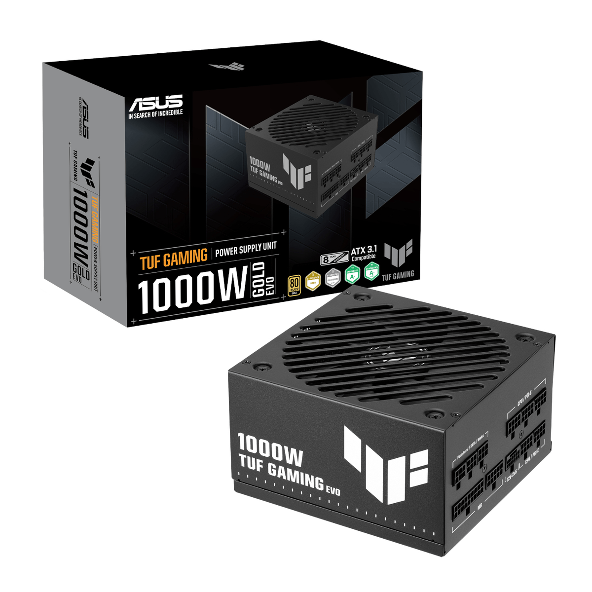 ASUS TUF Gaming 1000W 80 PLUS Gold EVO ATX 3.1 fully modular power supply
