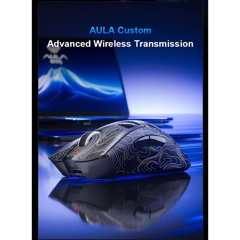 AULA SC620 Contour Wireless Gaming Mouse - Black