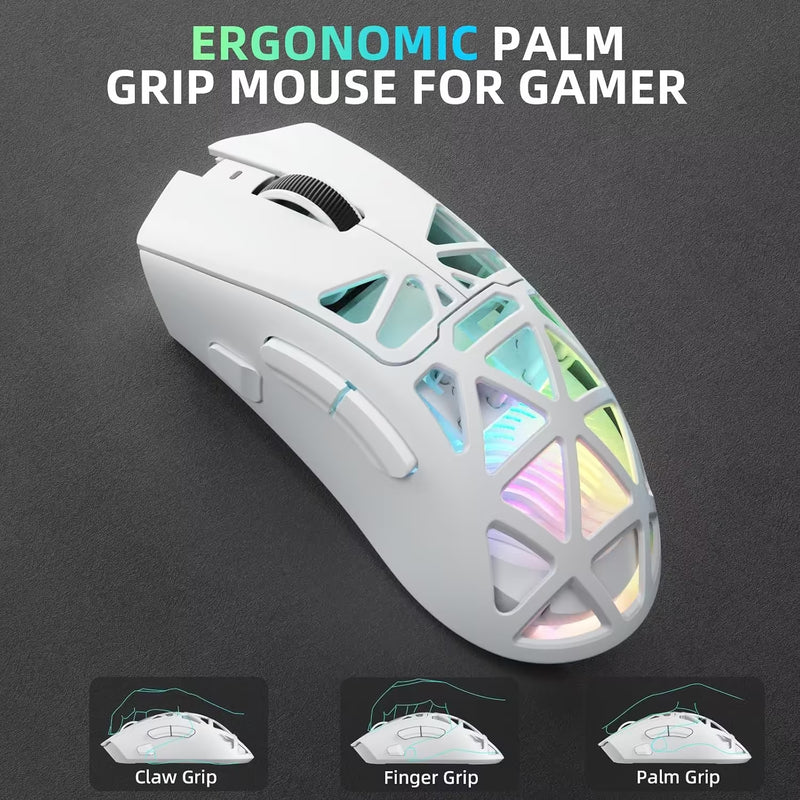 AULA SC620 Contour Wireless Gaming Mouse - White