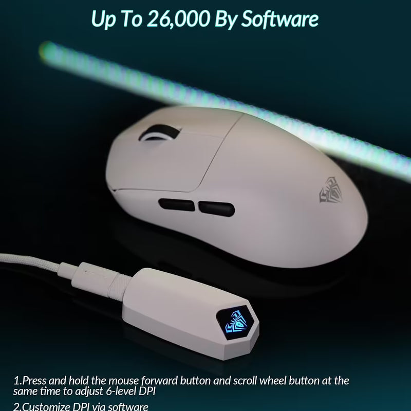 AULA SC800 MAX Wireless Gaming Mouse - White