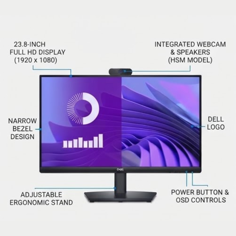 DELL PRO 24 ADJUSTABLE STAND MONITOR - E2425HSM 60.47CM (23.8IN)