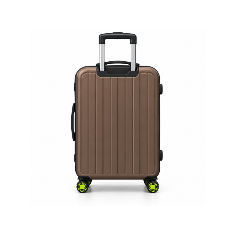 4-Piece Matte Coffee Brown ABS Hard Shell Luggage Set with Wheels – 20, 24, 28 and 32 Inch