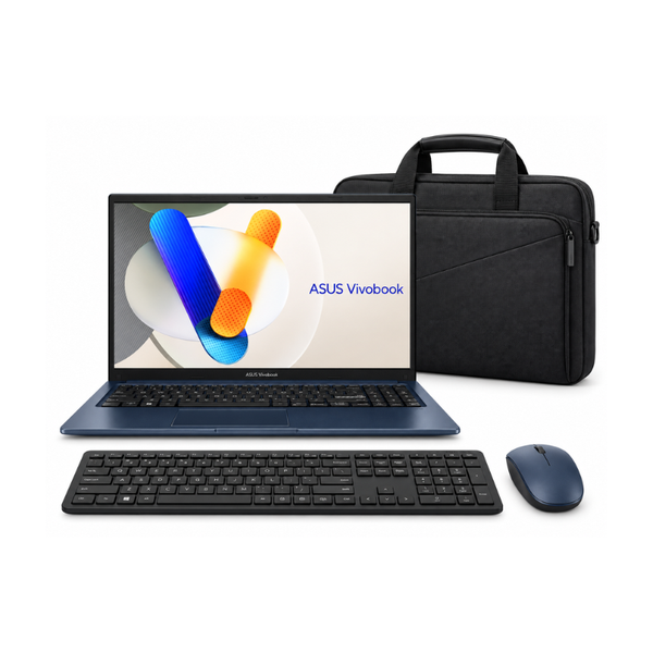 ASUS Vivobook 15 Core i3 8GB 512GB Laptop Bundle
