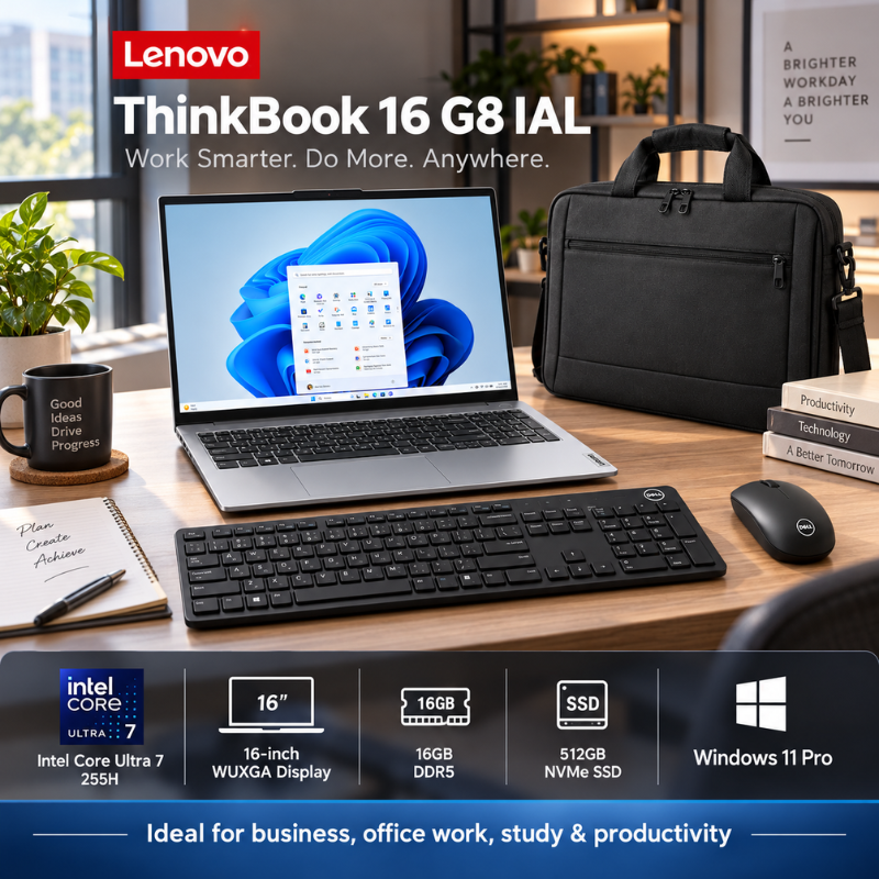 Lenovo ThinkBook 16 G8 Ultra 7 16GB 512GB Laptop Bundle