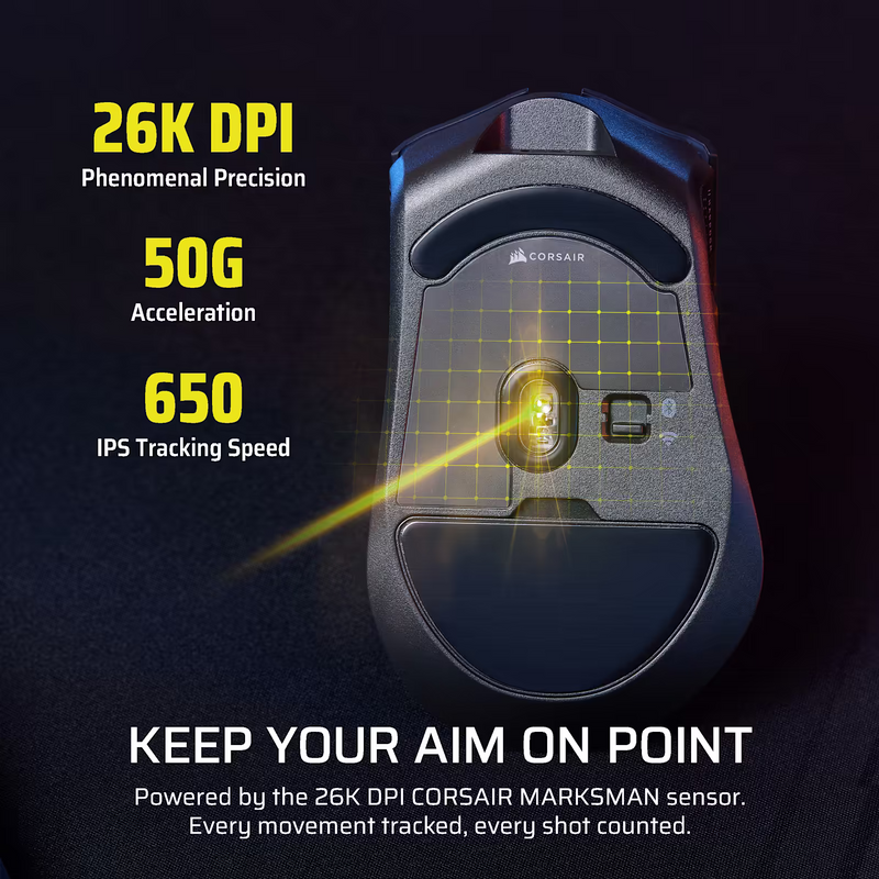 Corsair HARPOON v2 Wireless Gaming Mouse - Black