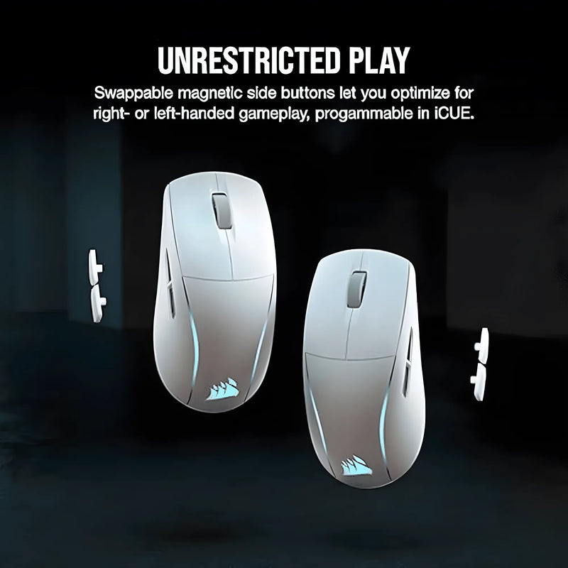 Corsair M75 Wireless Lightweight RGB Gaming Mouse - White
