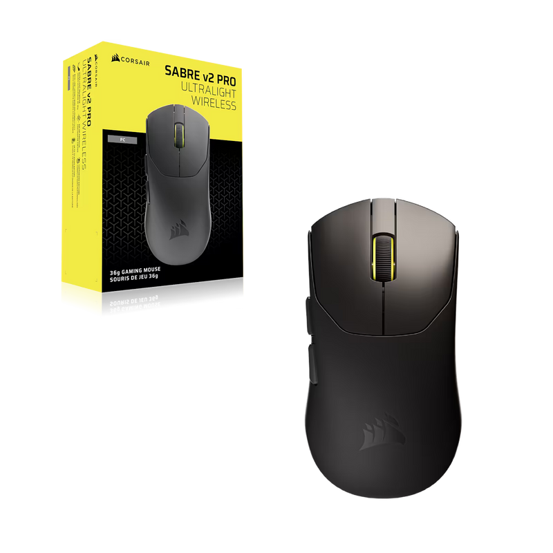 Corsair SABRE v2 PRO Ultralight Wireless Gaming Mouse - Black