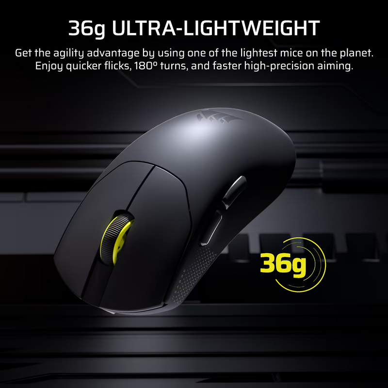 Corsair SABRE v2 PRO Ultralight Wireless Gaming Mouse - Black