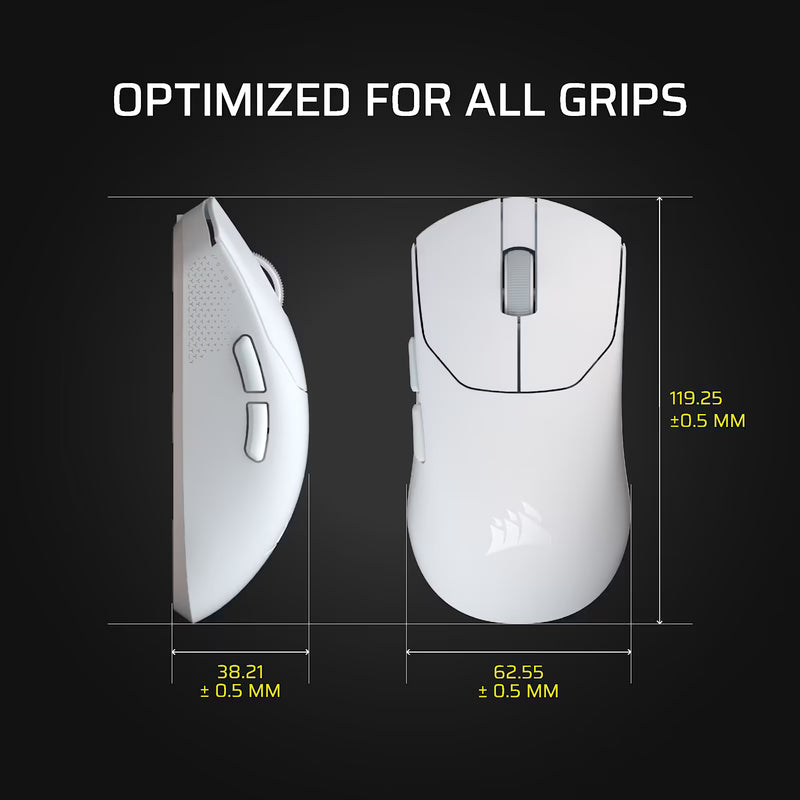 Corsair SABRE v2 PRO Ultralight Wireless Gaming Mouse - White