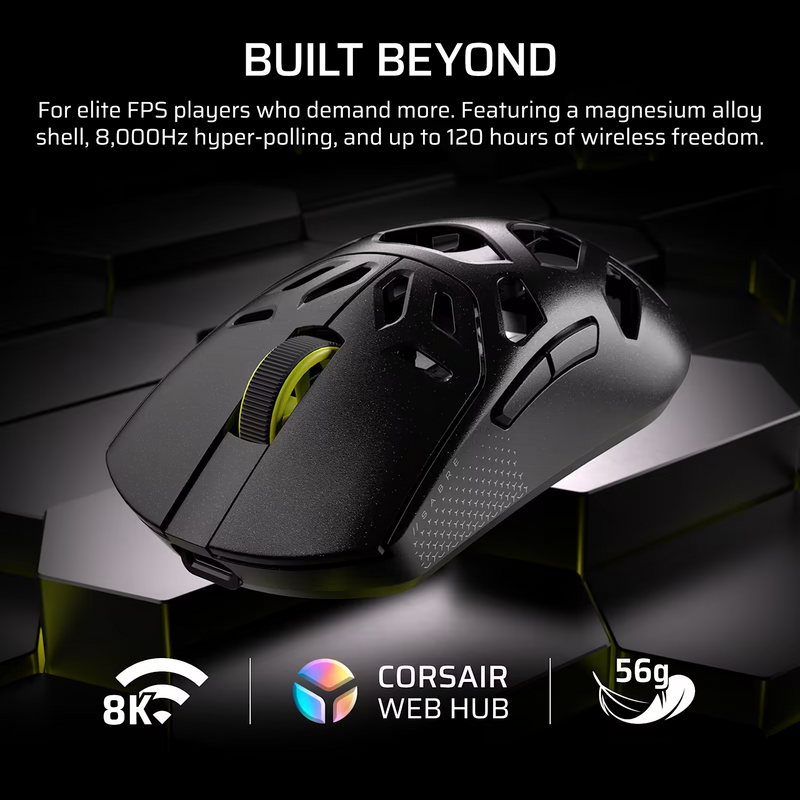 Corsair SABRE v2 PRO Wireless MG Gaming Mouse - White