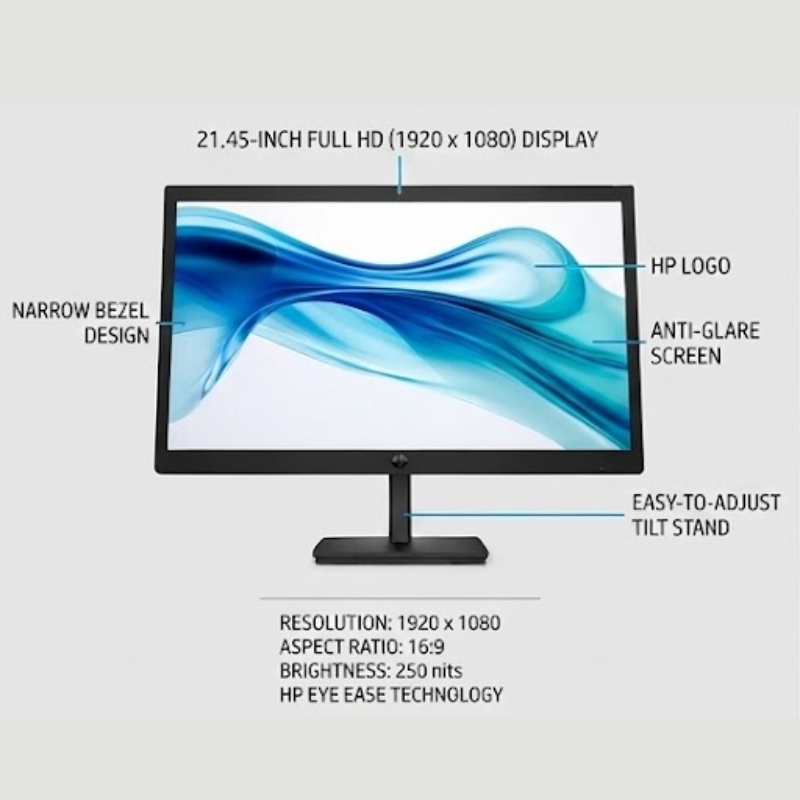 HP SERIES 3 PRO 322PV 21.45IN FHD MONITOR