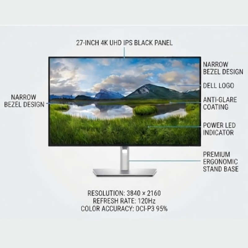 DELL ULTRASHARP 27 4K THUNDERBOLT HUB MONITOR