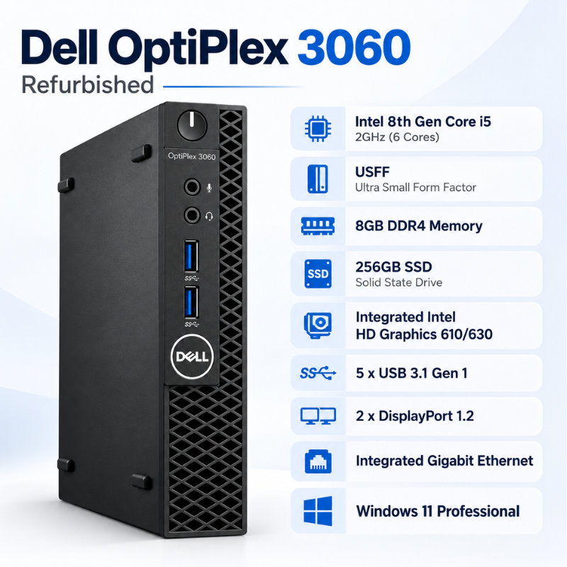Dell OptiPlex 3060 USFF Refurbished Desktop PC