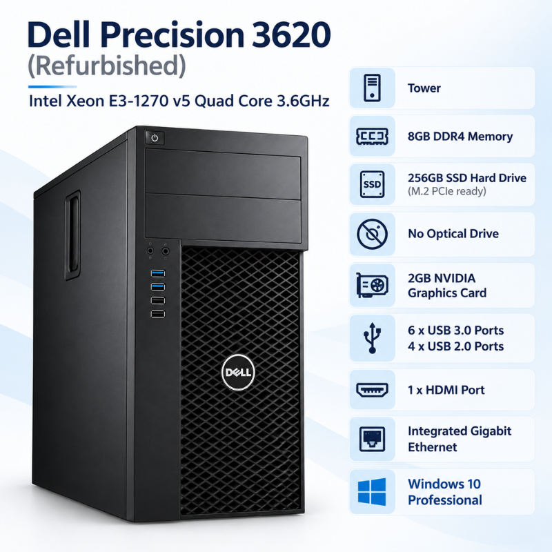 Dell Precision 3620 Tower Refurbished Workstation