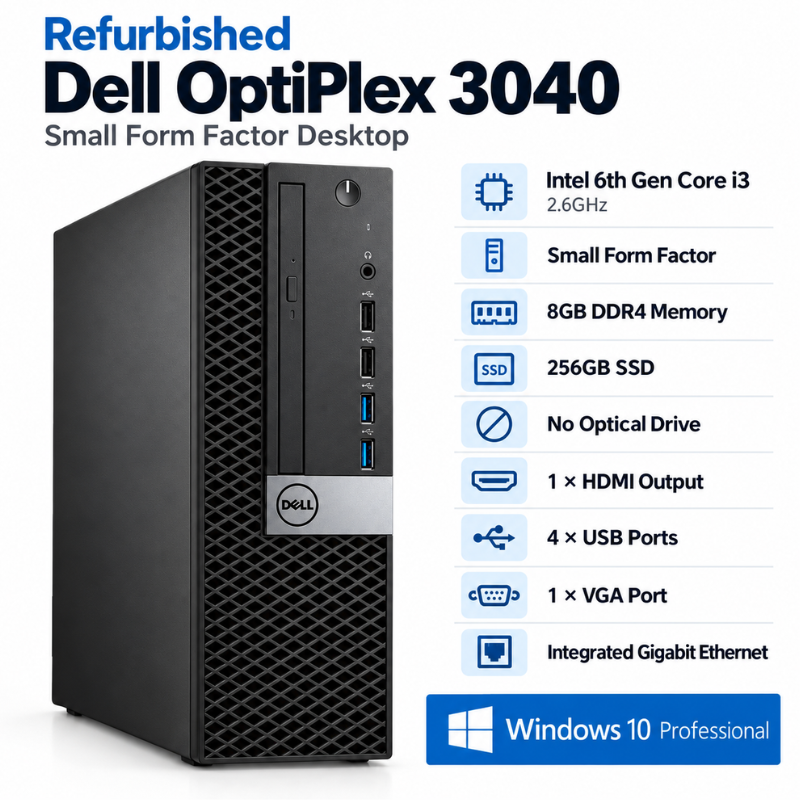 Dell OptiPlex 3040 SFF Refurbished Desktop PC