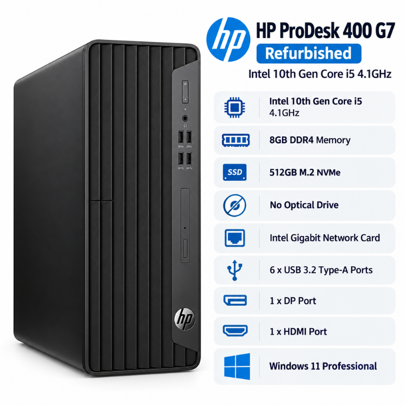 HP ProDesk 400 G7 SFF Refurbished Desktop PC