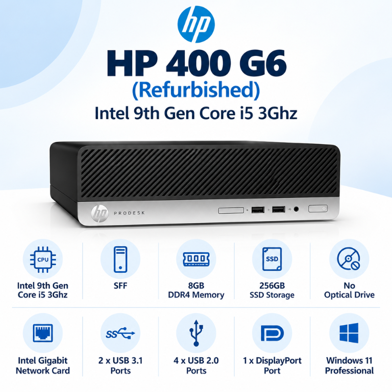 HP ProDesk 400 G6 SFF Refurbished Desktop PC