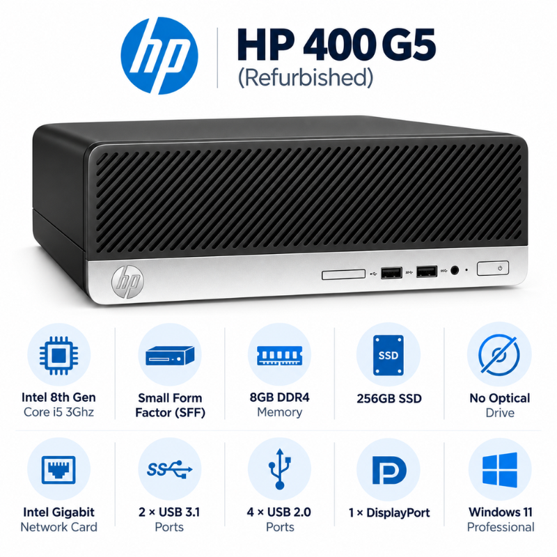 HP ProDesk 400 G5 SFF Refurbished Desktop PC