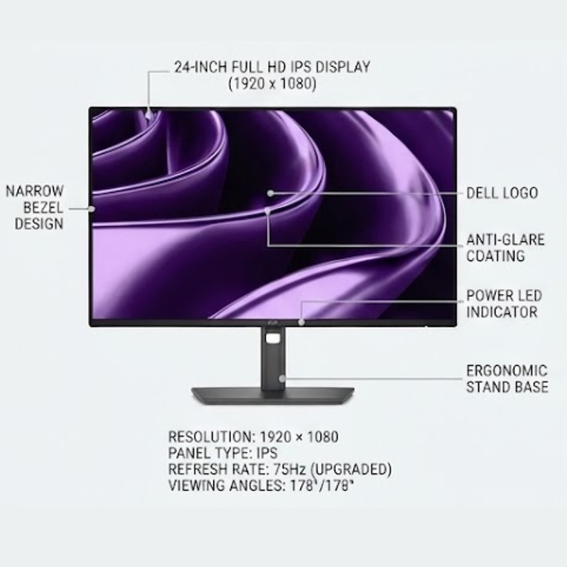 DELL PRO P 24 USB-C HUB MONITOR P2426HE