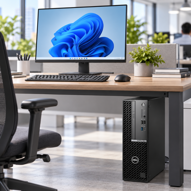 Refurbished Dell OptiPlex 5000 Desktop PC – Intel Core i5 12th Gen, 8GB RAM, 256GB SSD