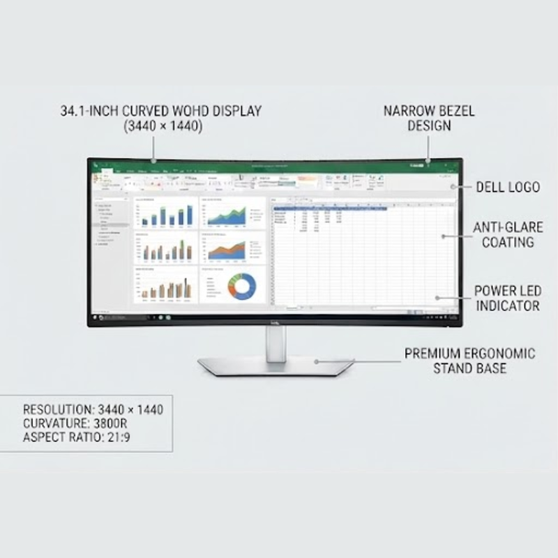 DELL PRO 34 PLUS P3425WE MONITOR